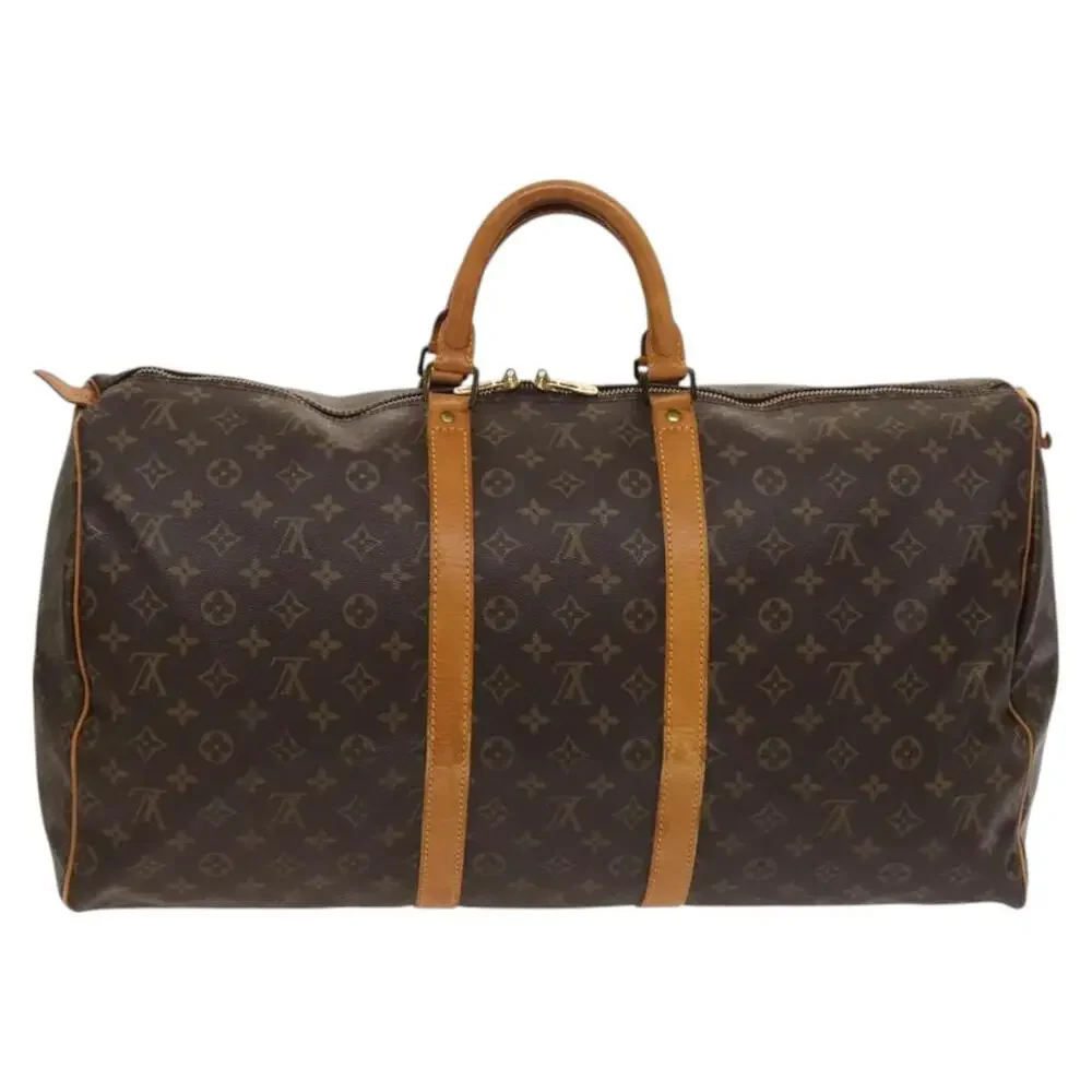 LOUIS VUITTON Monogram Keepall 55 Boston Bag M41424